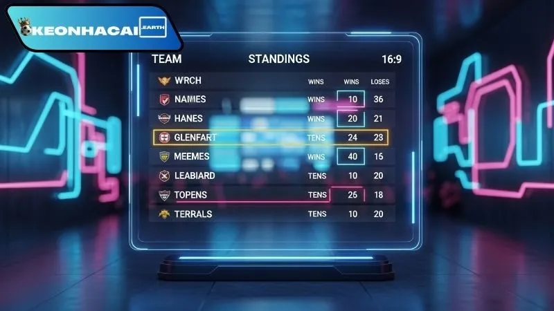 Bảng xếp hạng đội bóng các giải đấu lớn