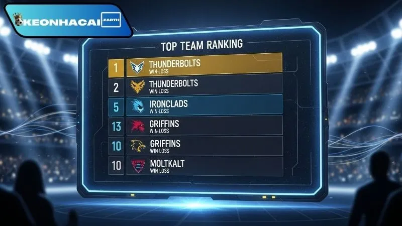 Bảng xếp hạng đội bóng